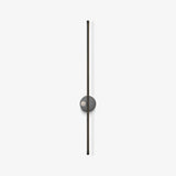 A slim black rod on a round hub, standing vertical and switched off