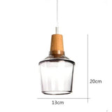 The small shade drawn with its 13 cm width and 20 cm height marked