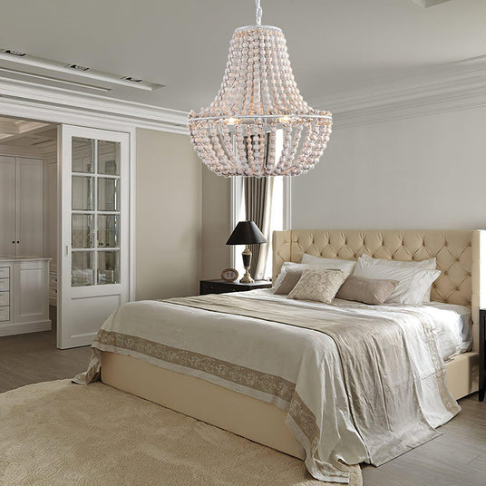 Rustic chandelier in metal