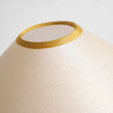 Close view of the shade rim and the contrast trim band
