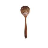 Teak Wood Kitchen Utensil Set With Warm Natural Tone - OpalDwell
