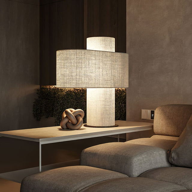 Aurelia Glow Table Lamp - Polished Metal Contemporary Minimalist Design | OroDwell