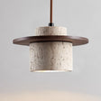 Travertine Pendant Light for Entryway Decor