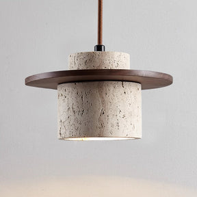 Travertine Pendant Light for Entryway Decor