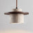 Travertine chandelier close-up material detail