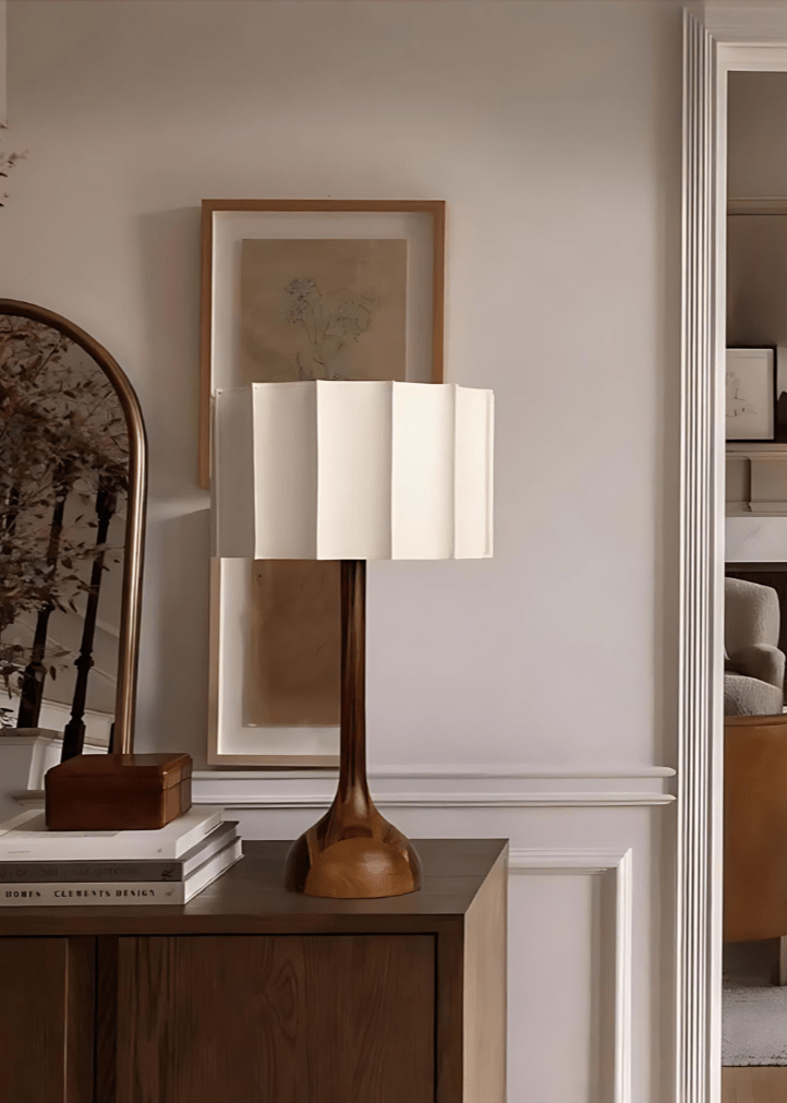 Modern resin lamp for contemporary interiors