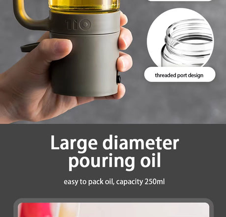AureaMist Glass Oil Sprayer heat-resistant glass close-up - OpalDwell